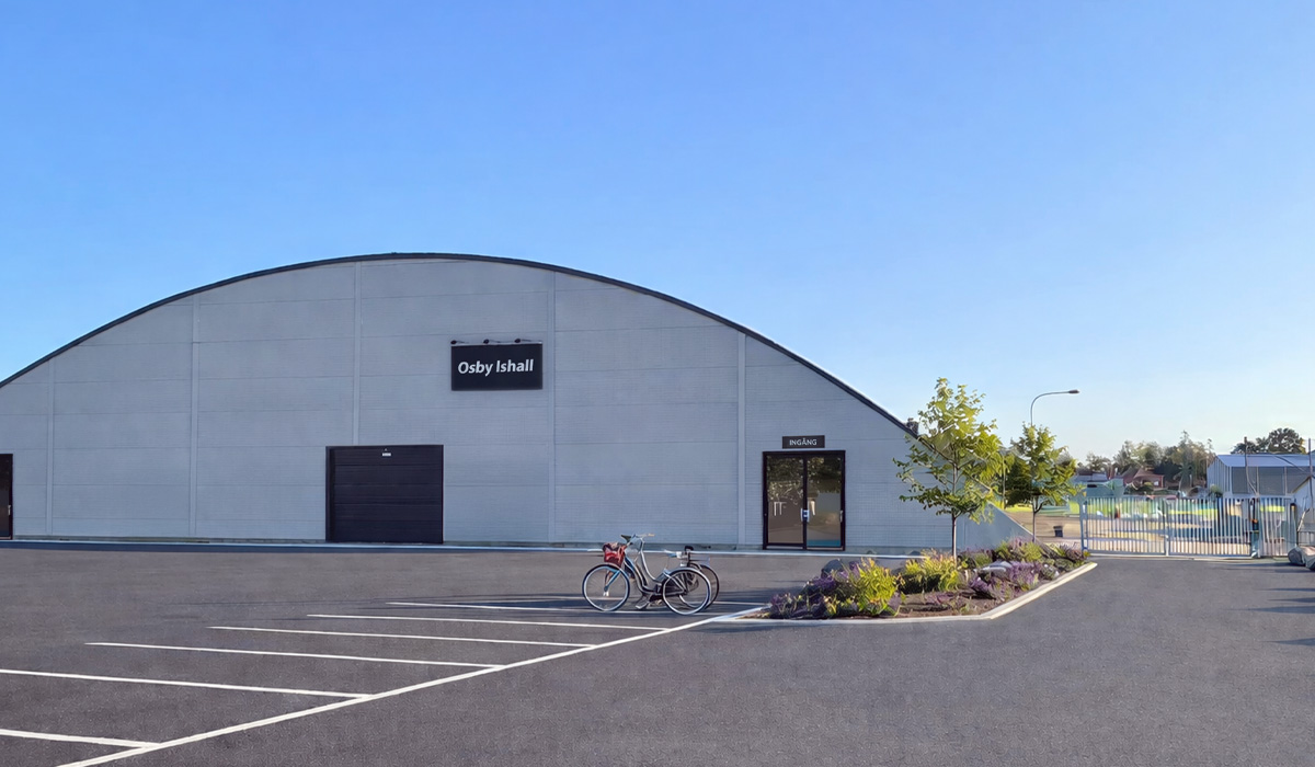 Sponsra ishallens fasadbyte